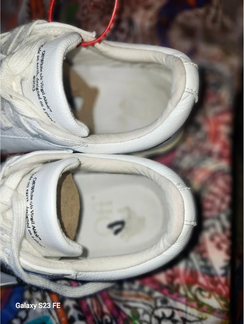 Off White Vulcanized Low Sneakers by Virgil Abloh Size 40
